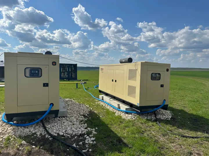 Ряд газопоршневых установок